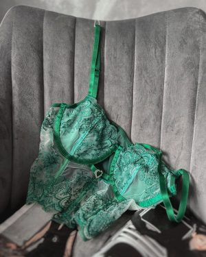 Čipkovaný bralet SMARAGD LOVE