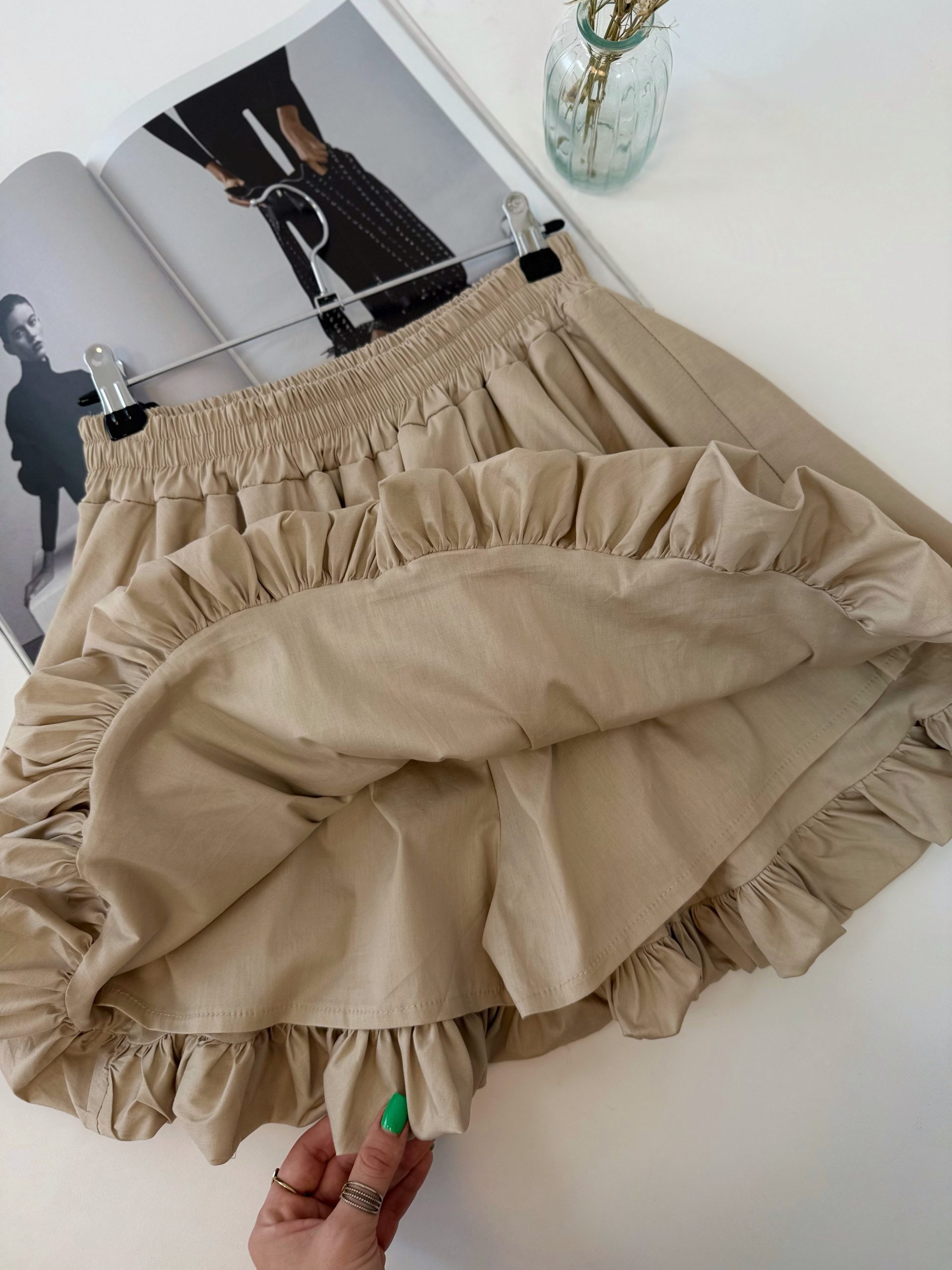 Balónová sukňa VALERIE - BEIGE – Obrázok 6