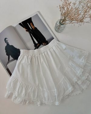 Šortková sukňa  MOLLY - WHITE