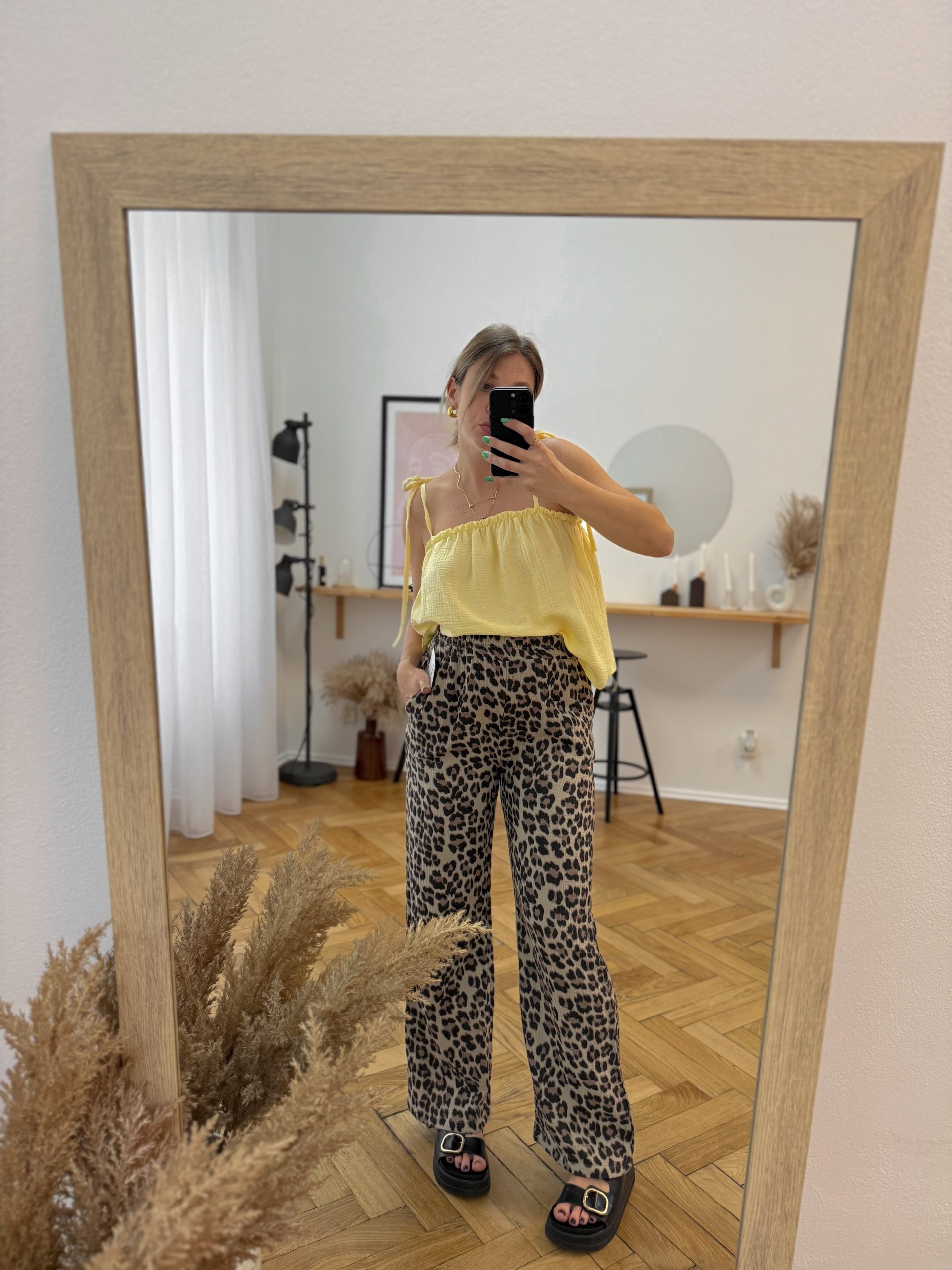 Mušelínový top BOHO - YELLOW – Obrázok 2