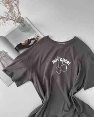 Oversized tričko Mon Cheri - GREY