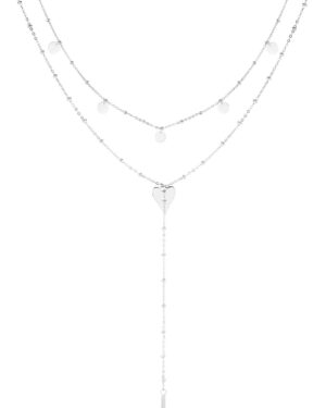 Náhrdelník HEART DROP - SILVER